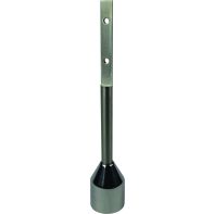 METLAM Toilet partition leg "110", 200mm (35mm adjustable), rebated shaft, stainless steel (each)