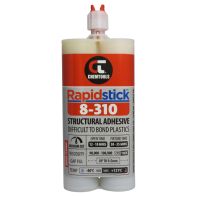 Rapidstick 8-310 Structural Diff. to Bond Plastic Adhesive Chemtools Dual Cartridge 25ml