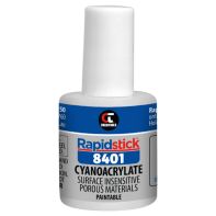 Rapidstick 8401 Porous Material Adhesive Chemtools Brush Bottle 10ml