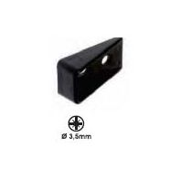 Plastic Stop Wedge Black