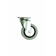 Castor "Mozzo", swivel, black wheel/grey PU tread