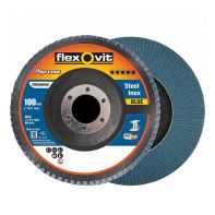 Magaline Blue Flap Disc Flexovit 78072761274 100x16mm Z120