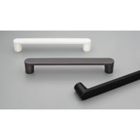 Aken Handle 160 C to C Black Structured, Slight Textured Sheen