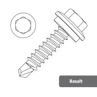 Unitite CL 5 Hex Head with Seal M6-14 x 55mm  - Basalt