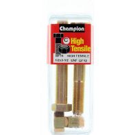 Champ 1/2x3.1/2 UNF Bolts & Nuts Gr5 ZP (Pack 2)