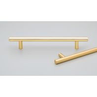 Cornet Brass Handle 128mm C to C Polished Brass Gloss