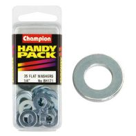 Champ Flat Steel Washers 1/4 M/S ZP (Pack 35)