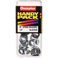 Flat Section Spring Washer ZP Champion 1/4" (25)