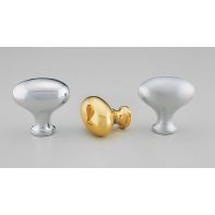Brass Knob 26mm Egg Polished Brass