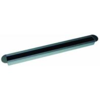 X ~ EXIT NCT slim cable outlet, no cover, rounded end caps, 45x450x20mm, aluminium silver anodized