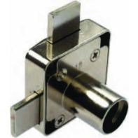 Double door lock, incl. 7mm cranked striker and rosette (set)