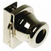 Glass Door Lock. Non Drilling. R/H Accepts Locking Core. Polished Chrome