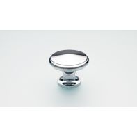 Back-to-back pair Brass Knob 30mm Dimple Polished Chrome inc fittings