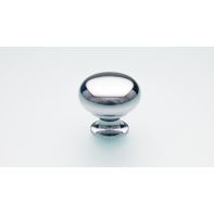 Back-to-back pair Brass knob 30mm Mushroom Polished Chrome inc fittings