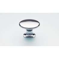 Back-to-back pair Brass Knob Button Polished Chrome inc fittings