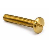 Brass Mach Screw PaHead Slotted M4x12mm