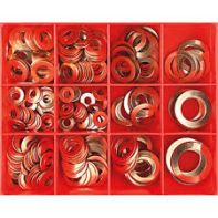 Copper Washers - Imperial 12 Sizes 1/4" - 1"ID x 20G