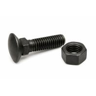 Csk Plow Bolt with Nut Plain 1/2" 2"