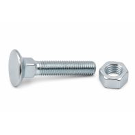 Csk Plow Bolt with Nut ZP 1/2" 1 1/2"