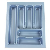 N ~ Cutlery tray "Capricorn 450S", silver, suits 450mm wide drawer (W385-325 x D485-425 x H60mm), each