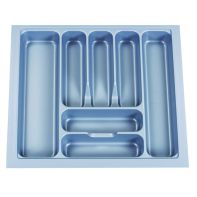 N ~ Cutlery tray "Capricorn 600S", silver, suits 600mm wide drawer (W530-470 x D485-425 x H60mm), each