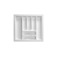 N ~ Cutlery tray "Capricorn 600W", white, suits 600mm wide drawer (W530-470 x D485-425 x H60mm), each