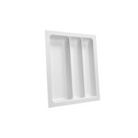 N ~ Cutlery tray "Gemini 450W", 2x89 and 1x144 compartments for use with dividers (order sep.), white, suits 450mm wide drawer (W400-360 x D490-450 x H60mm), each