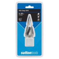 Sutton D504 HSS Step Drill Spiral Flute 4-30mm 14 Step