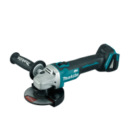 Makita 18V BRUSHLESS 125mm Angle Grinder, Slide Switch, Kick Back Detection - Tool Only