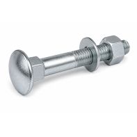 Elevator Bolt with Nut and Washer Pln 1/4" 1 1/2"
