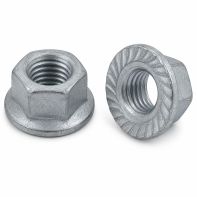 Flanged Serrated Hex Nut Metric Fine M10 1.25P