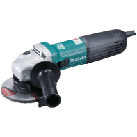 Makita 125mm (5") Angle Grinder, 1400W, Constant Speed Control, soft start, current limiter, anti-restart, variable speed, SJSII