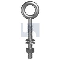 with Nut/2 Washers Eye Bolt G304/A2 SS 8x130