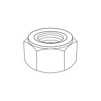 Hex Lock Nut Nylon Insert CL 8 DIN985 Zinc Plated Metric Fine M18-1.5P