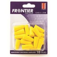 Beaver Frontier Foam Ear Plugs Uncorded Disposable (Poly Pack 10 Pairs)