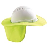 Fluro Yellow V6 & V9 Hard Hat Brim Plastic/ Polyester