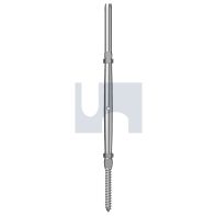G316 Pipe T/Bckle Toggle/Swage w/Lock Nut 5x3.2mm