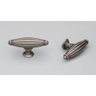 Ashford oval knob 66mm x 17mm Antique Pewter