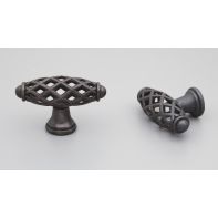 Bingley oval knob 58mm x 20mm Antique Black