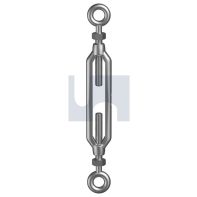 Eye/Eye Turnbuckle G316/A4 SS with Lock Nut 4