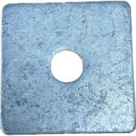 Square Washer HDG M20x50x6mm