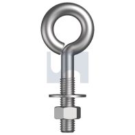 3/8 Eye Bolt with Nut/Washer ZP BSW 1/4"x3"