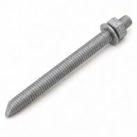 Chemical Anchor Stud Flat Tip Chisel Point Galv M10x130mm