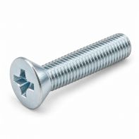 Countersunk Head Cross Recess Machine Screw Zinc Plated M2.5x5mm
