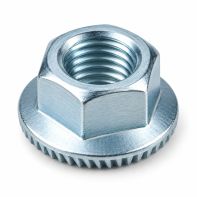 Flange Nut Serrated Gr8 Zinc Plate UNF 3/8