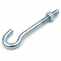 Hook Bolt with Nut ZP BSW 1/4"x1"