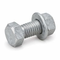 Flanged Purlin Bolt Assy CL4.6 HDG M12x30mm
