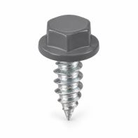 Stitching Screw CL 3 Hex Head Needle Point 8 x 15mm - Basalt