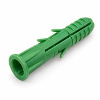 Konnect Wall Plug Plastic Green 25mm