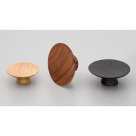 Olympia Knob 50mm dia Walnut Lacquered